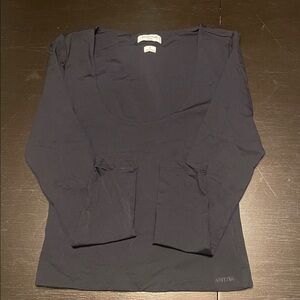 Aritzia Midnight Black Long Sleeve Top